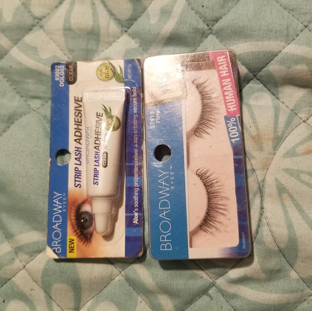 Eye Lashes and Adhesive